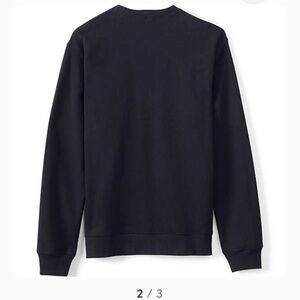 NEW IN BAG Lands End Crew Sweatshirt 4XL Navy